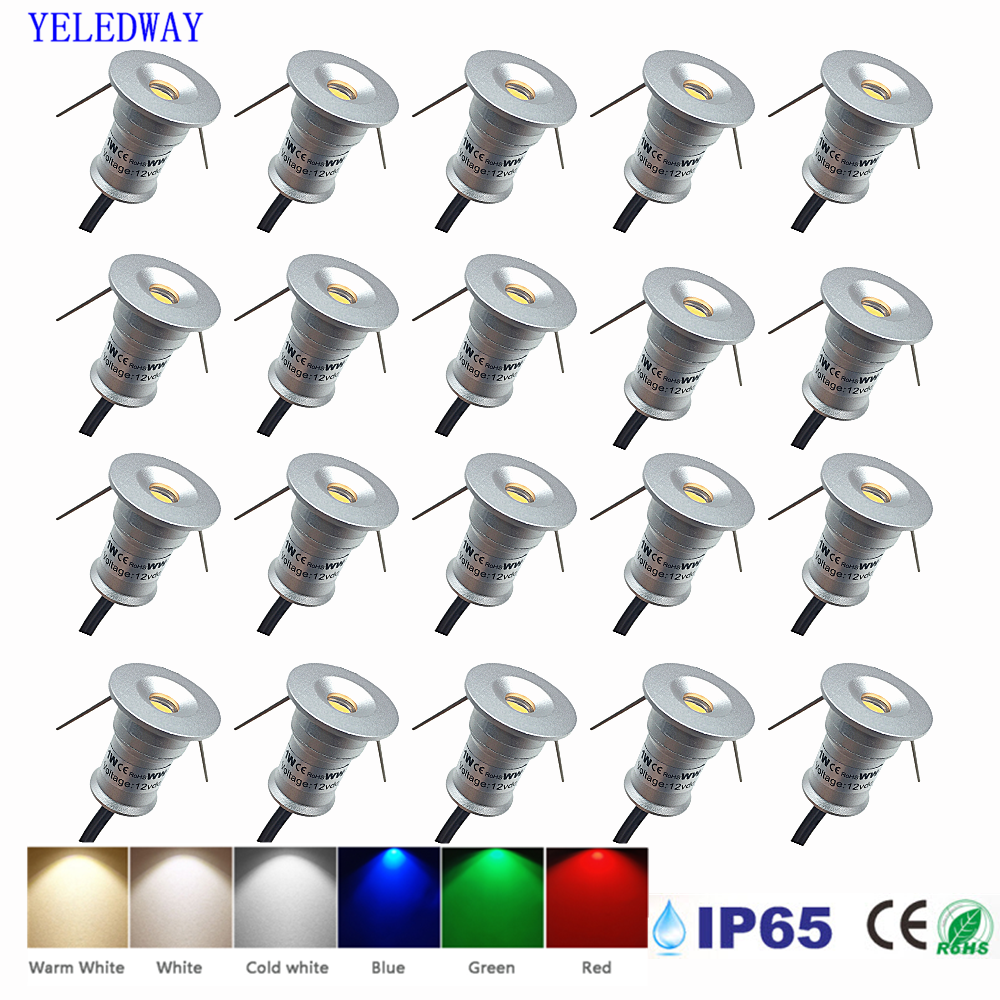 Outdoor Lighting Restaurant - 1 ワット小型ダウンライト埋め込み型天井屋外スポットライト IP65 キッチンキャビネット階段ランプ DC12V 24V