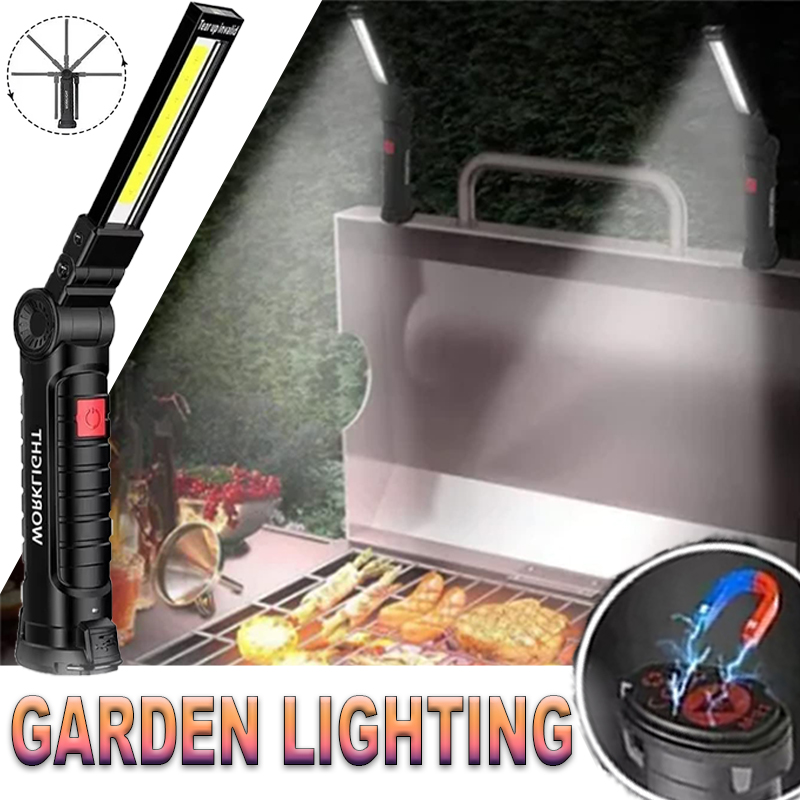 Outdoor Lighting Types - ポータブル LED 懐中電灯 磁気フック付き 屋外修理作業灯 Type-C