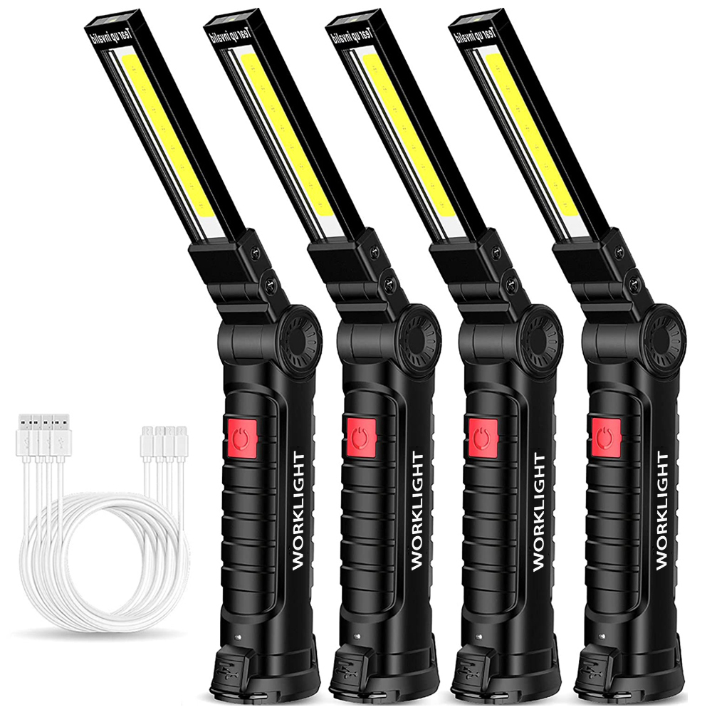 Outdoor Lighting Types - ポータブル折りたたみ LED 懐中電灯強力な磁石 COB 作業灯タイプ C