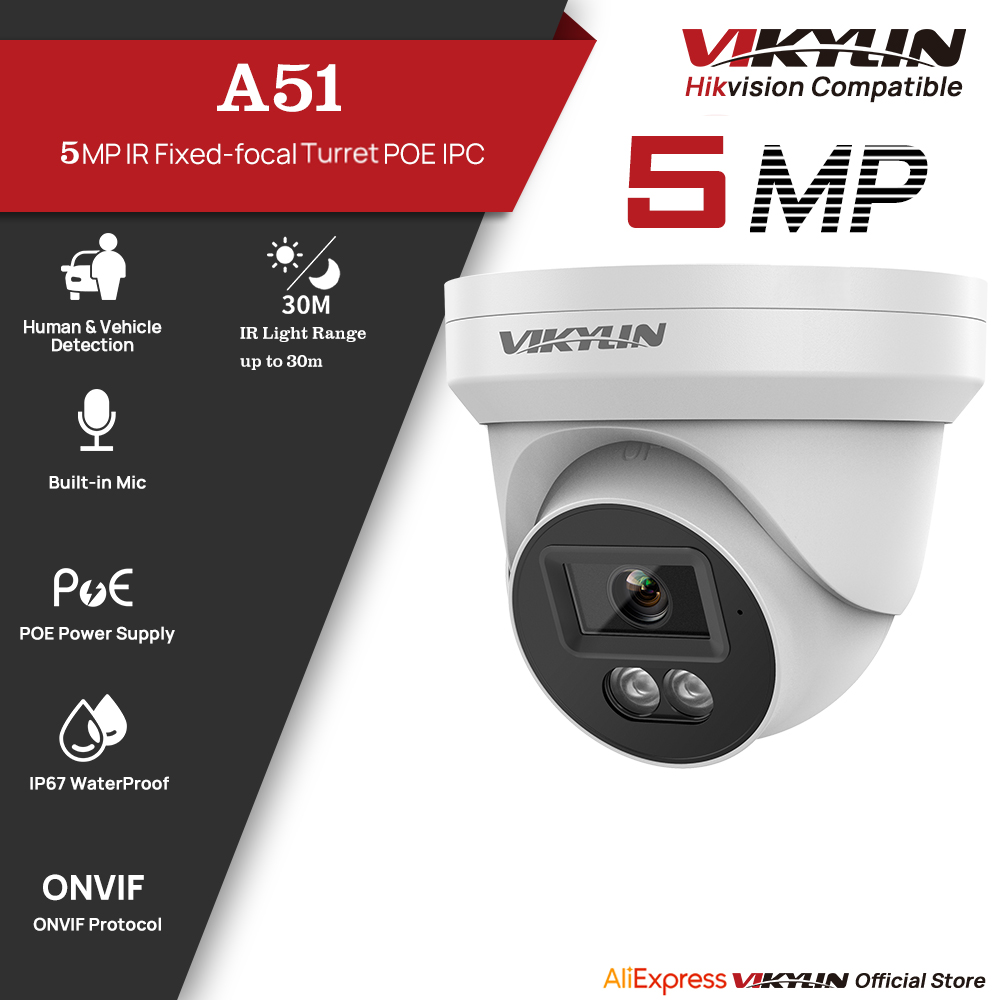 Outdoor Lighting Mains Powered - VIKYLIN 5MP IP セキュリティカメラ IR ナイトビジョンオーディオ