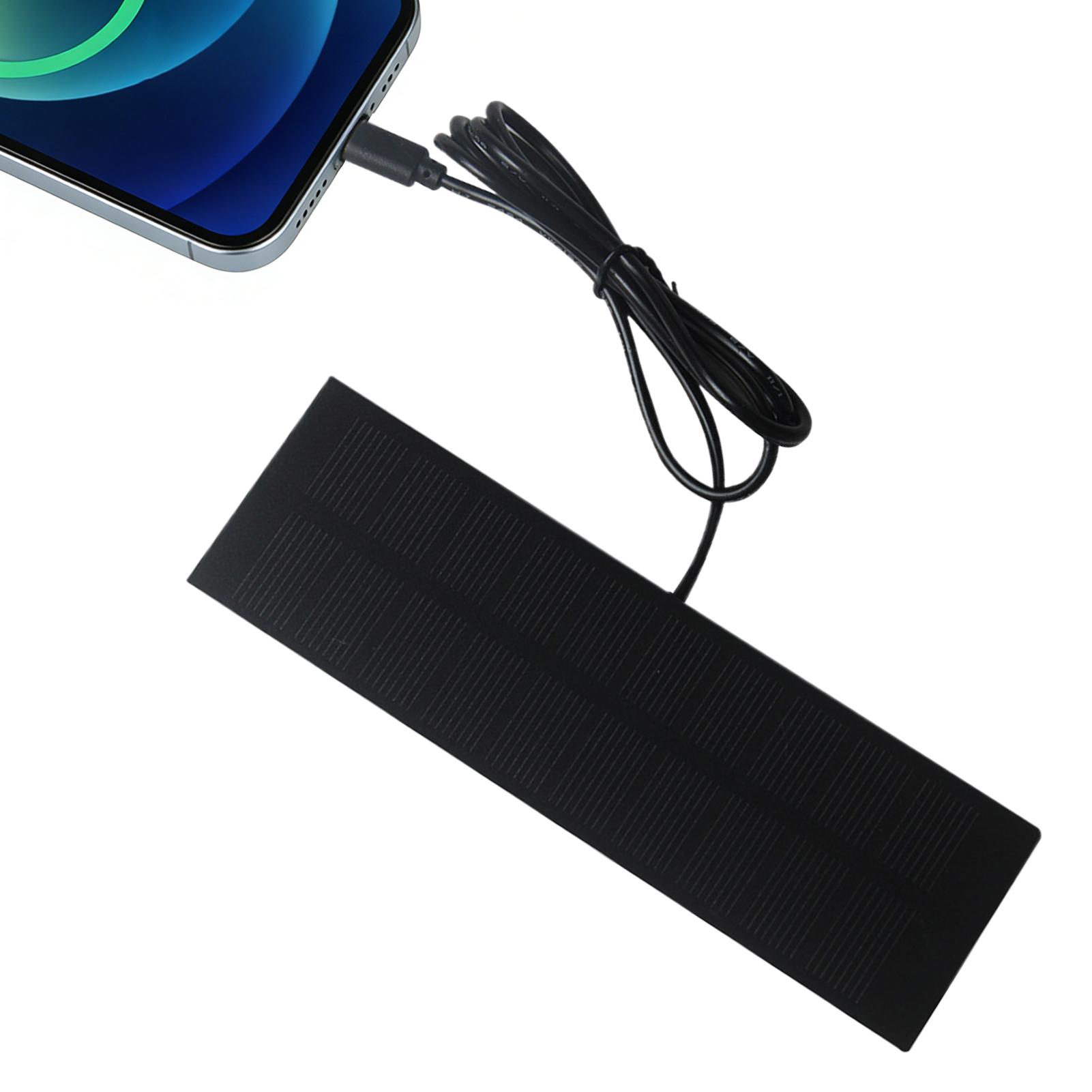 Outdoor Lighting Transformer - 5W 5V ソーラーパネル充電器 タイプC出力付き 緊急電源システム 軽量