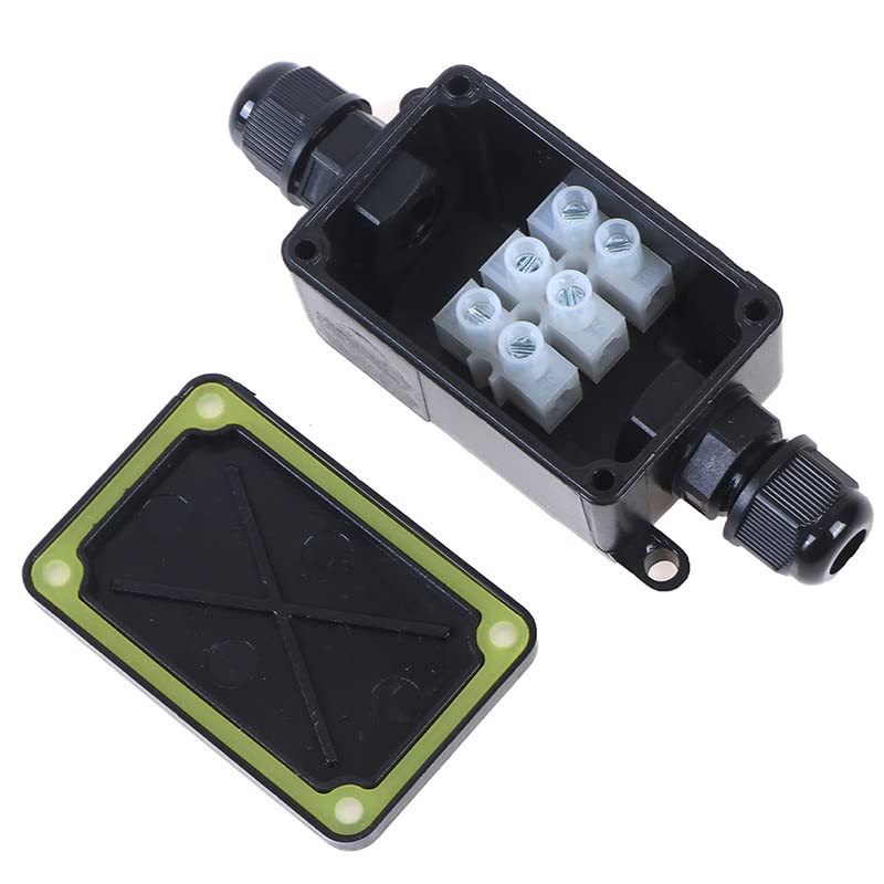 Outdoor Lighting Junction - 2ウェイ屋外防水IP66電気ケーブルワイヤコネクタジャンクションボックス（端子付き）450V LEDライト用ジャンクションボックス