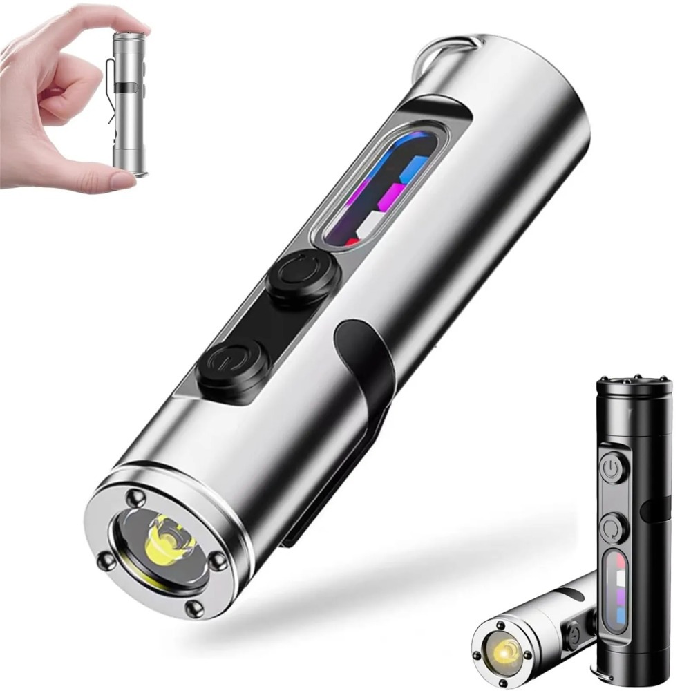 Outdoor Lighting Types - LED 懐中電灯ミニポータブル EDC トーチ Type-C 充電式磁気ハットクリップランプ