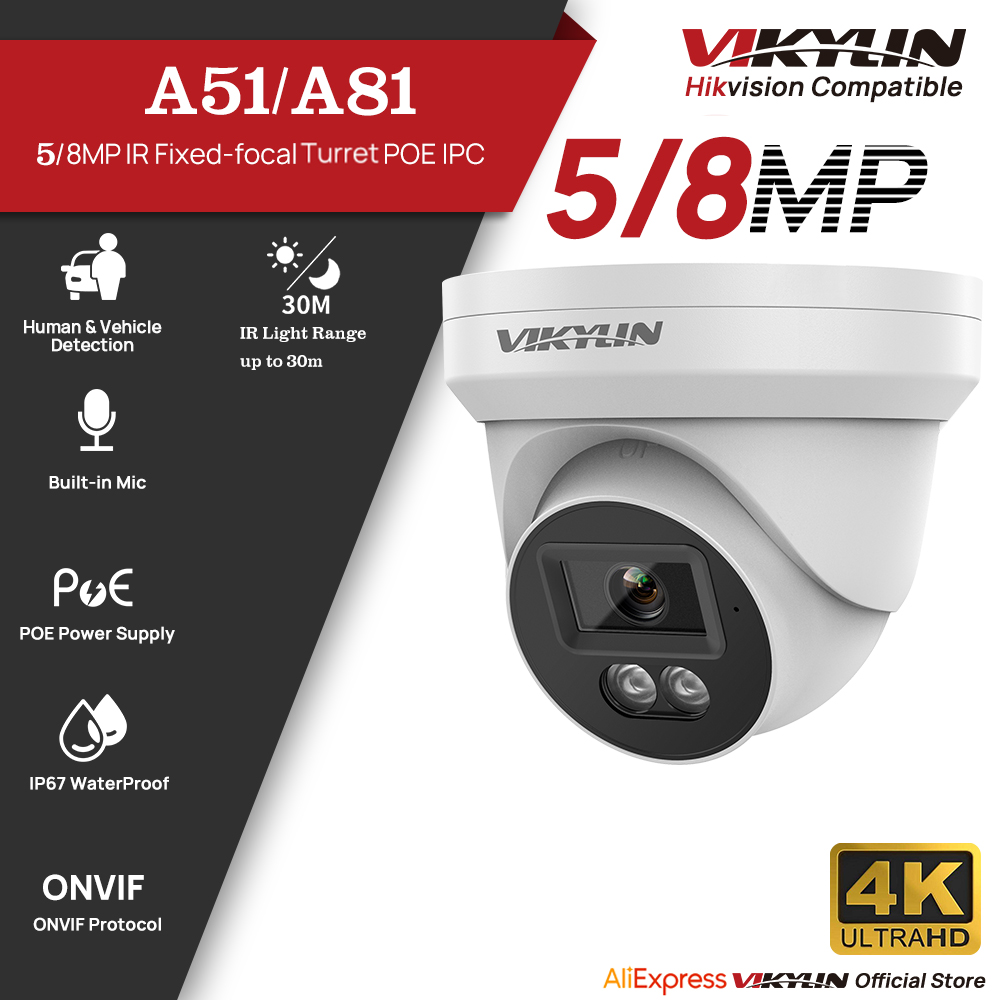 Outdoor Lighting Mains Powered - VIKYLIN 5/8MP HD IP セキュリティカメラ Poe