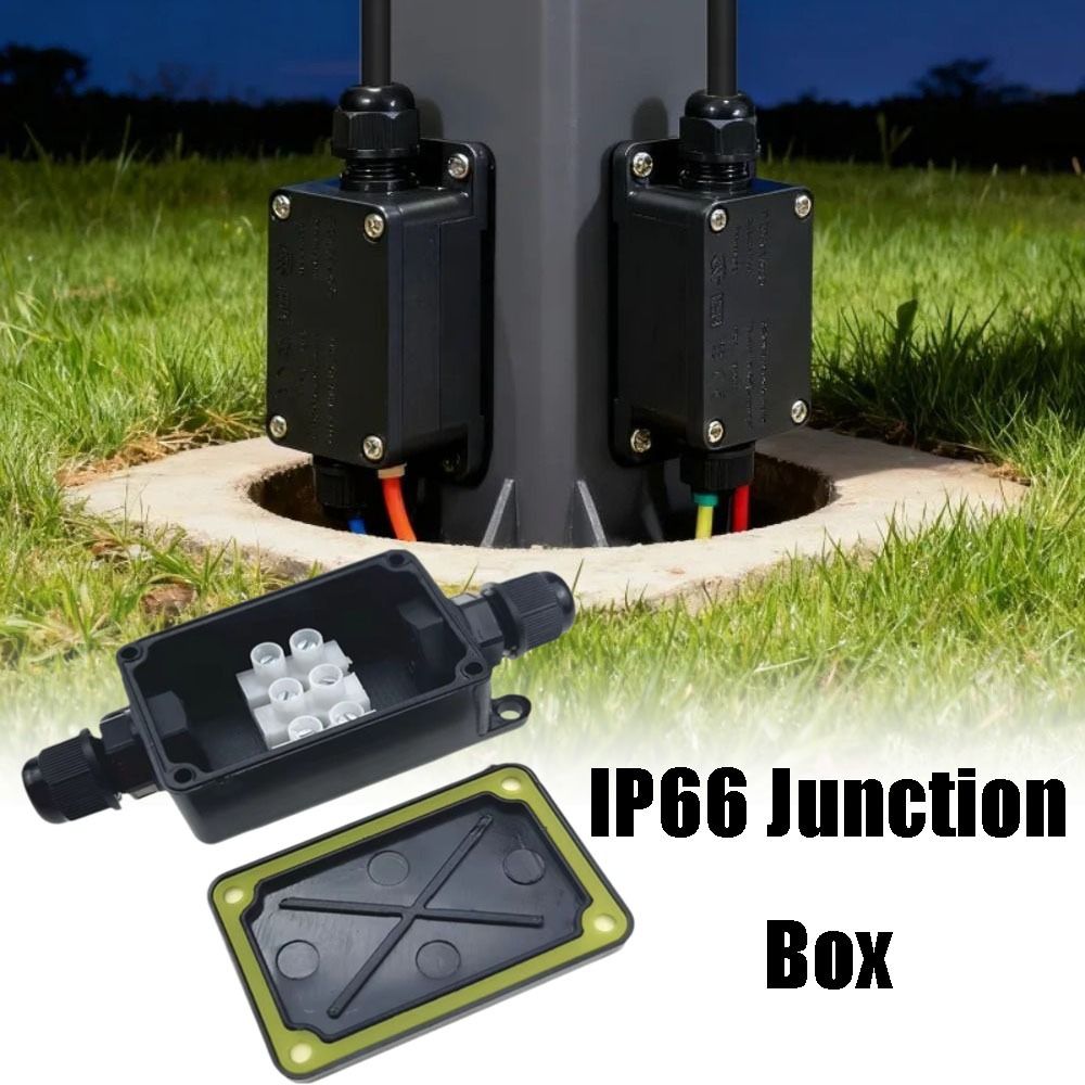 Outdoor Lighting Junction - IP66 ジャンクションボックス防水 2 ウェイ 3 ウェイ密閉型電気ケーブルボックス難燃性防塵