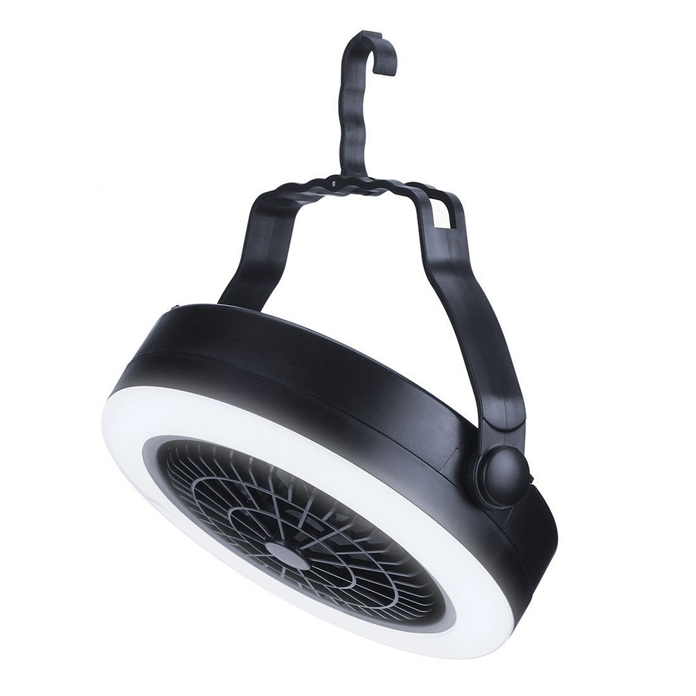 Outdoor Lighting No Outlet - USB電源3-in-1キャンプファンランプ18LEDテントライト、3Dエアアウトレットデザイン、ポータブル屋外LEDキャンプライト、ハイキング用