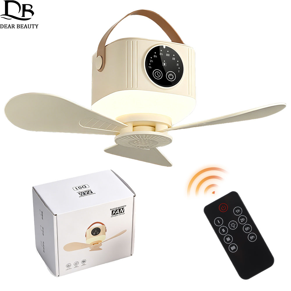 Outdoor Lighting Controller - ワイヤレス天井ファンライトリモコン付き充電式電動ファン 4 速度ポータブル吊り下げキャンプファン屋外テント用