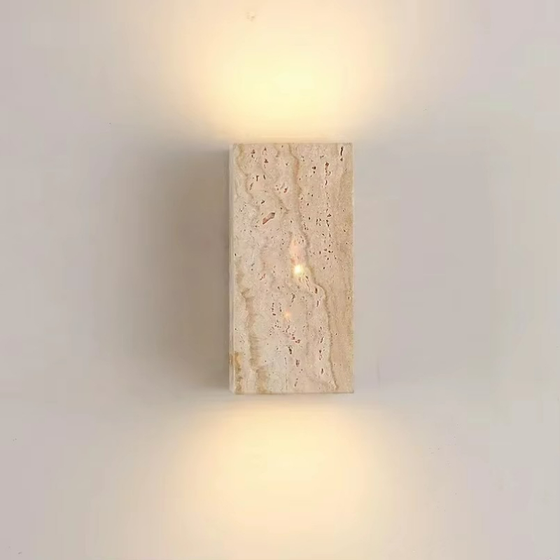黄色のトラバーチン石の壁掛けランプ、店舗、レストラン、カフェ - Outdoor Lighting Restaurant のレビューと価格