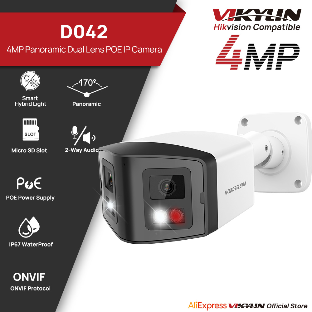 VIKYLIN 170 °   パノラマセキュリティIPカメ - Outdoor Lighting Mains Powered のレビューと価格