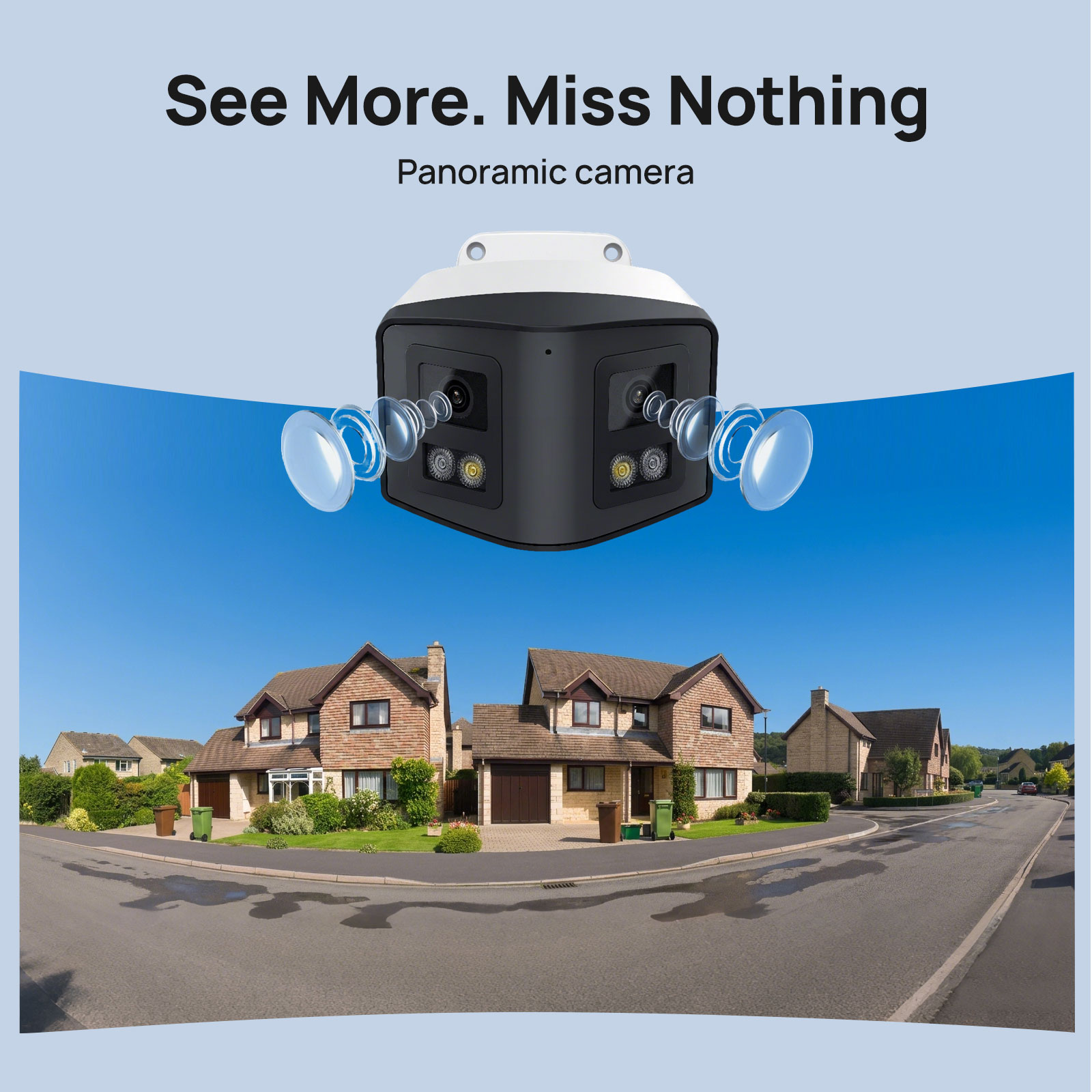 VIKYLIN 170 °   パノラマセキュリティIPカメ - Outdoor Lighting Mains Powered のレビューと価格