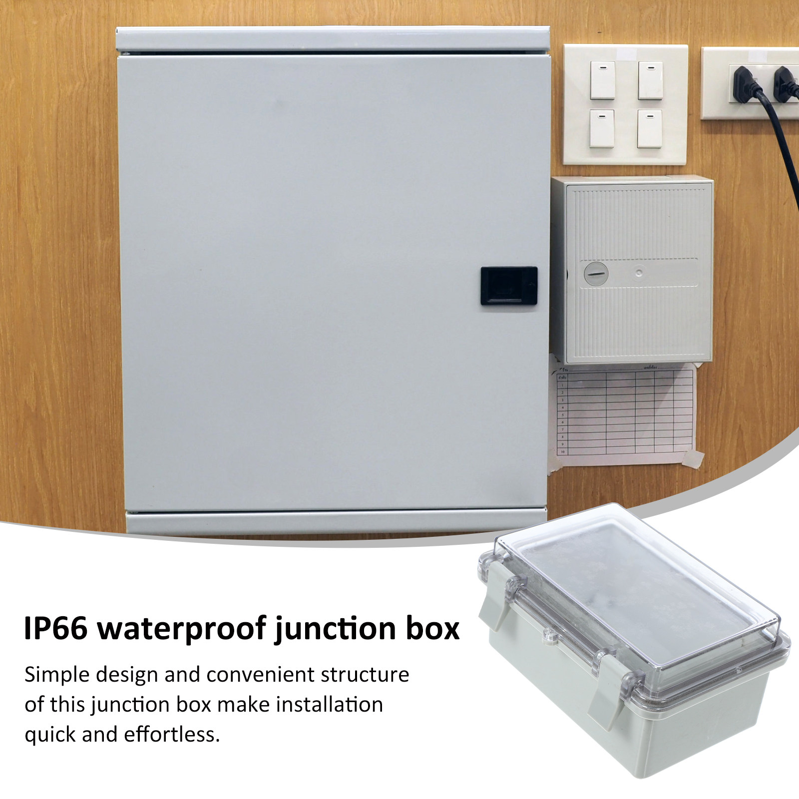 耐候性プラスチック製ジャンクションボックス、屋外電気プロジェ - Outdoor Lighting Junction のレビューと価格