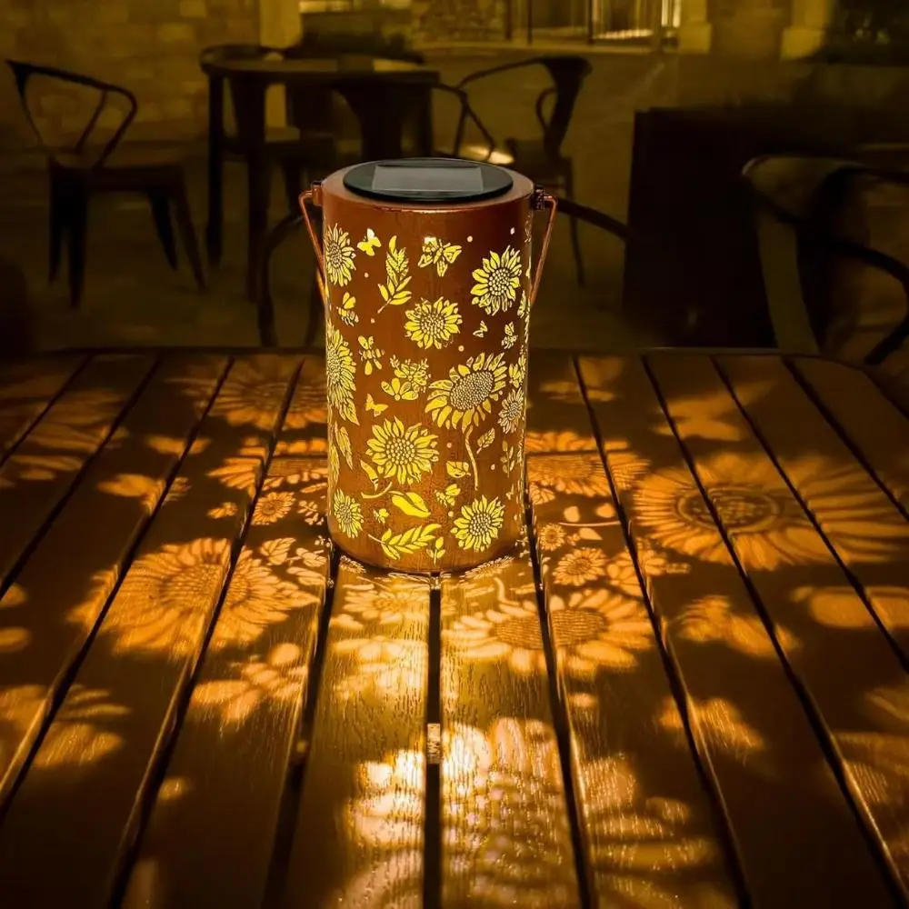 ひまわりライトとシャドウライト防水屋外ライトソーラーパワーで - Bollard Light Garden のレビューと価格