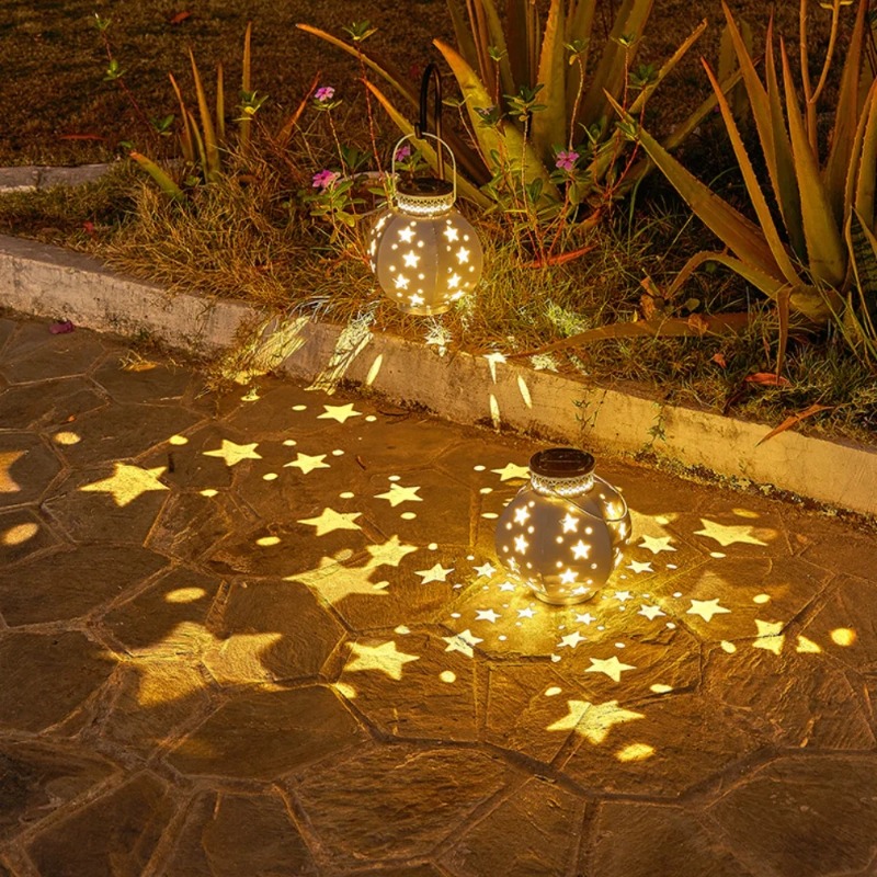 ガーデンスタープロジェクターランプ吊り下げ式ソーラーライト屋 - Bollard Light Garden のレビューと価格