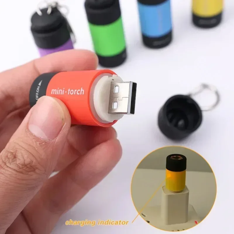 USB充電式LED多機能強力ライトポケットキーホルダー懐中電 - Outdoor Lighting Lumen のレビューと価格