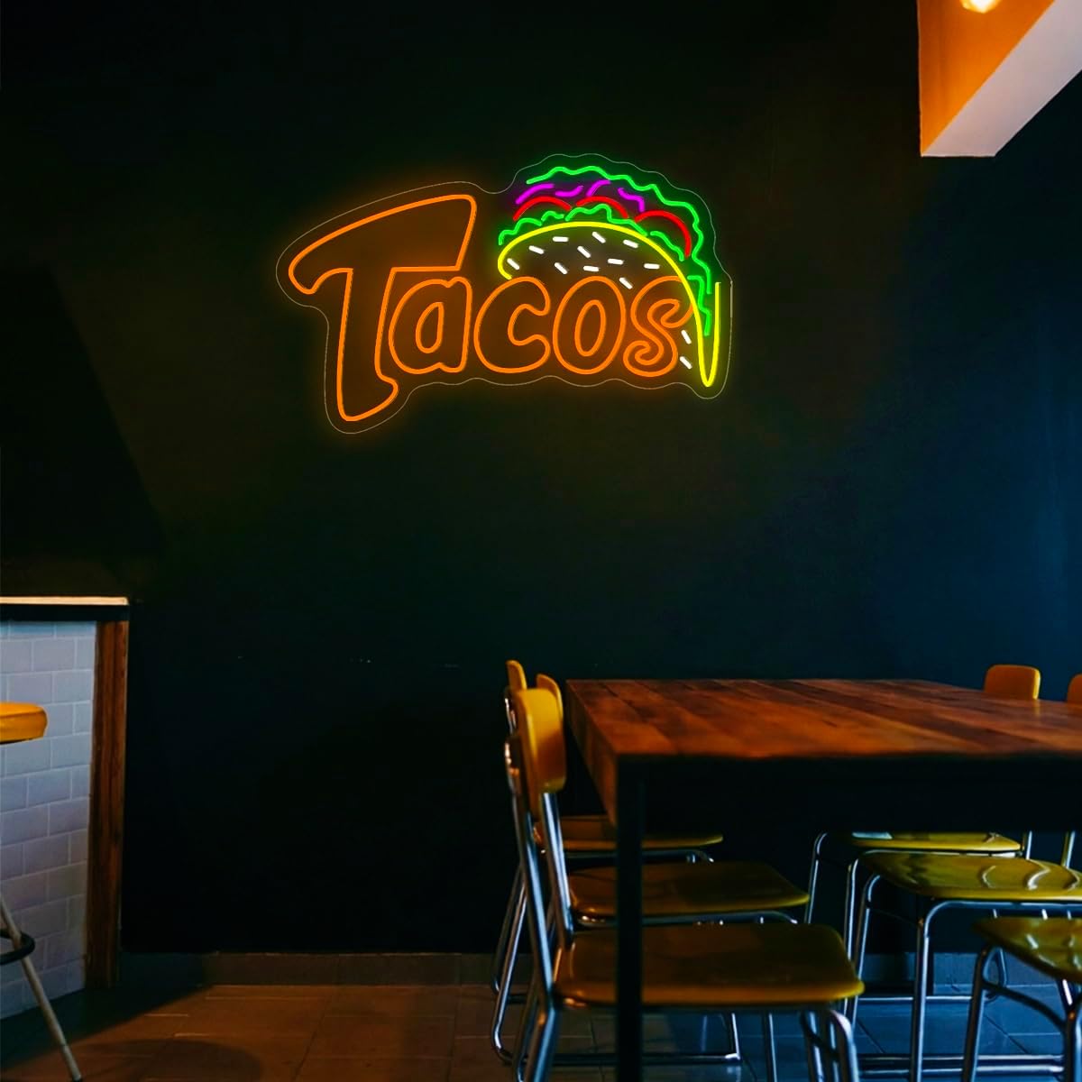 タコスLEDネオンサインUSBウォールライト メキシコ料理装 - Outdoor Lighting Restaurant のレビューと価格