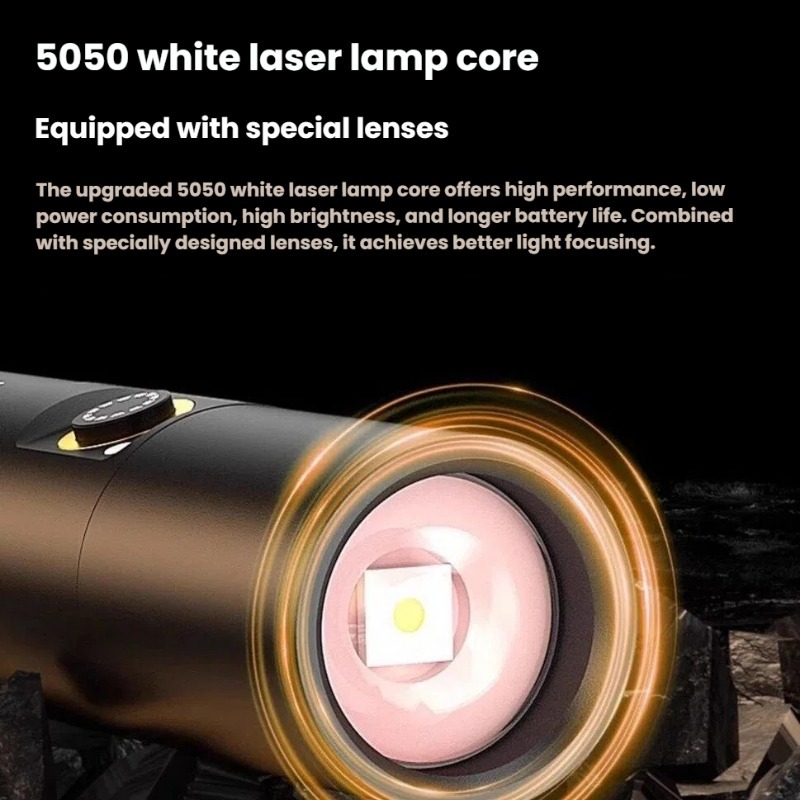 強力な光 LED 懐中電灯 Type-C 充電伸縮ズーム防水 - Outdoor Lighting Types のレビューと価格