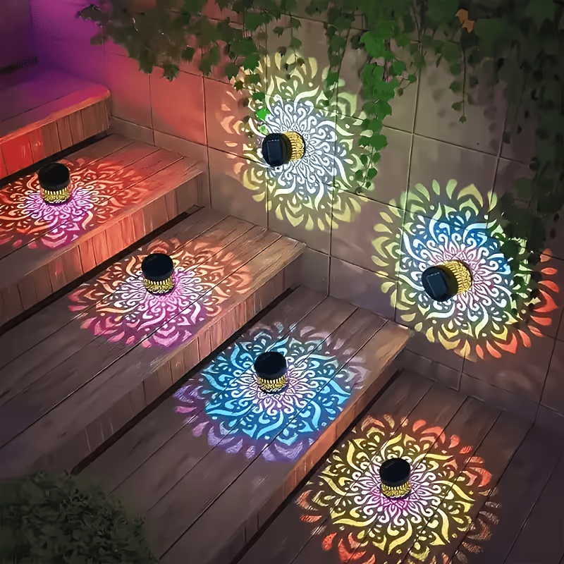 1/2/4個入りソーラーフェンスライト、マンダラ模様デザイン - Outdoor Lighting Waterproof のレビューと価格