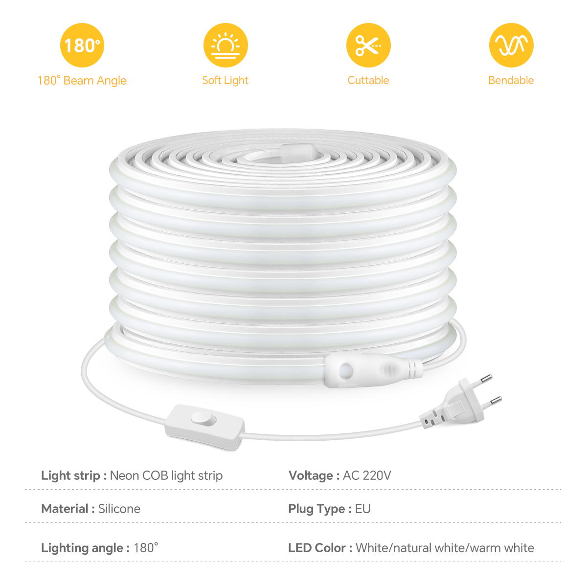 220V COB LEDストリップ 高密度 防水 COB L - Outdoor Lighting Restaurant のレビューと価格