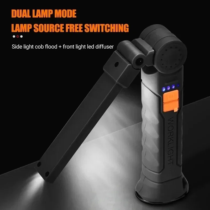ポータブル COB LED 懐中電灯 USB 充電式ワークラ - Outdoor Lighting Types のレビューと価格