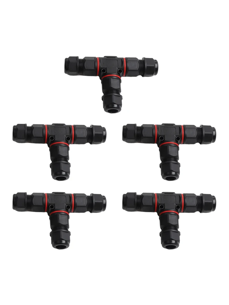 5個入り IP68防水 3ピン T型ケーブルコネクタ ジャン - Outdoor Lighting Junction のレビューと価格