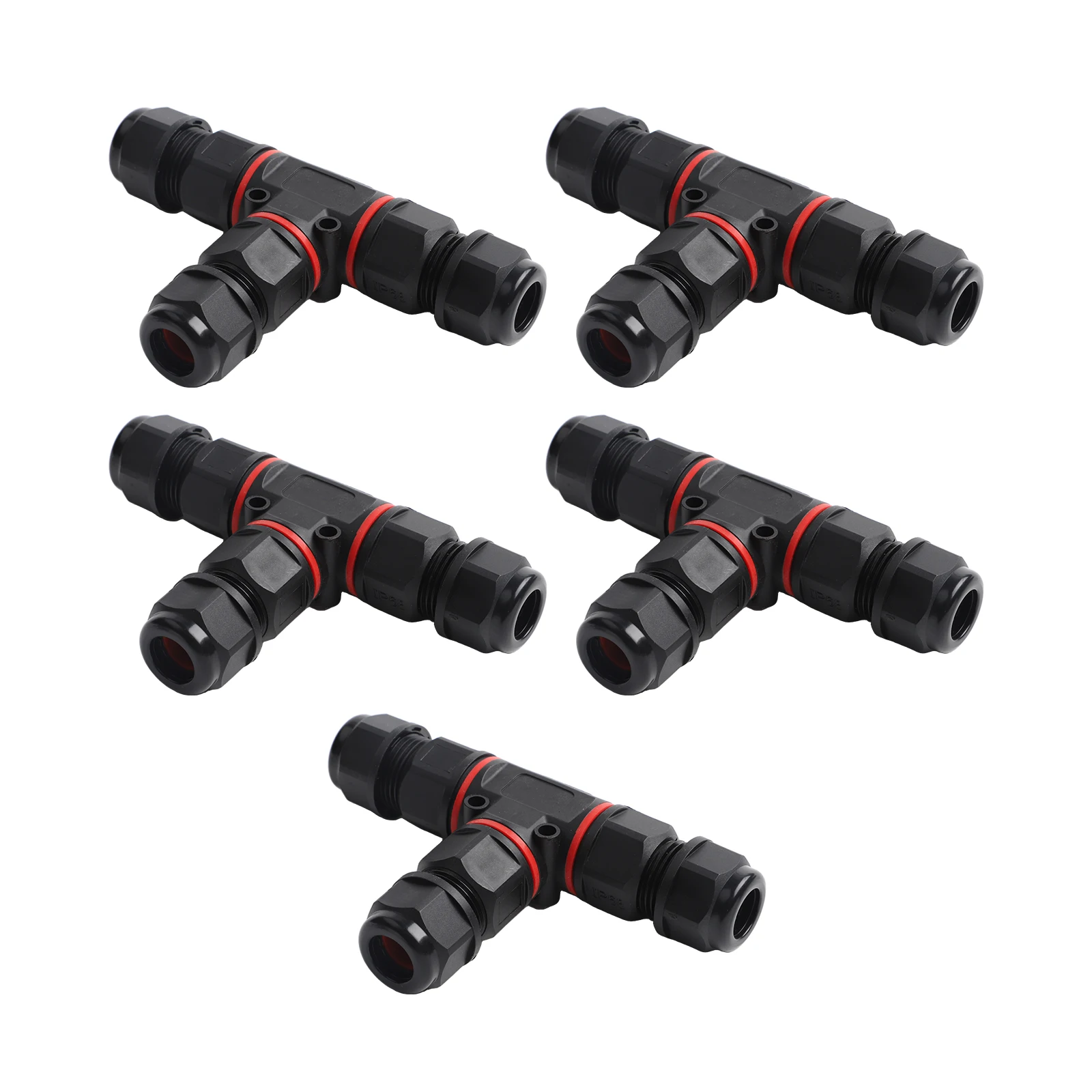 5個入り IP68防水 3ピン T型ケーブルコネクタ ジャン - Outdoor Lighting Junction のレビューと価格