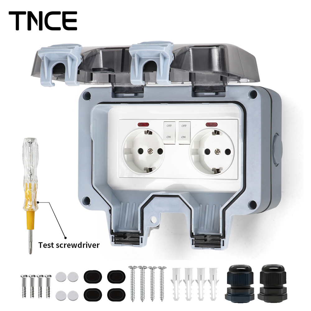 TNCE IP66 防水ソケット屋外 16A 電気コンセント - Outdoor Lighting No Outlet のレビューと価格