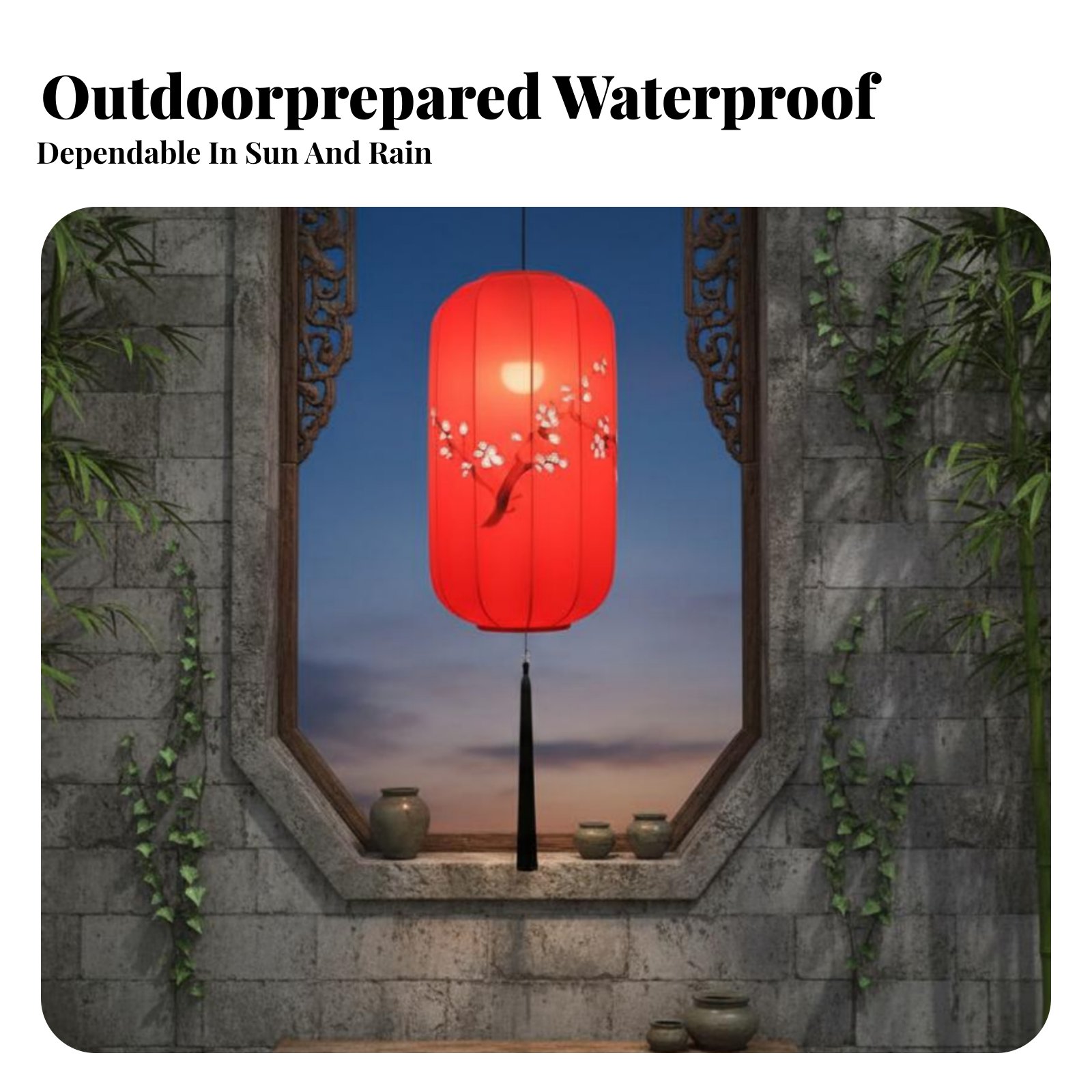 手描きの中国提灯、防水屋外吊り下げライト、レストランやイベン - Outdoor Lighting Restaurant のレビューと価格