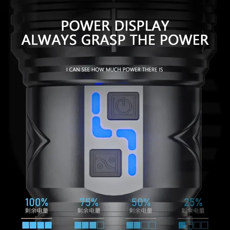 99000000LM 超高輝度 LED 懐中電灯 100W  - Outdoor Lighting Lumen のレビューと価格