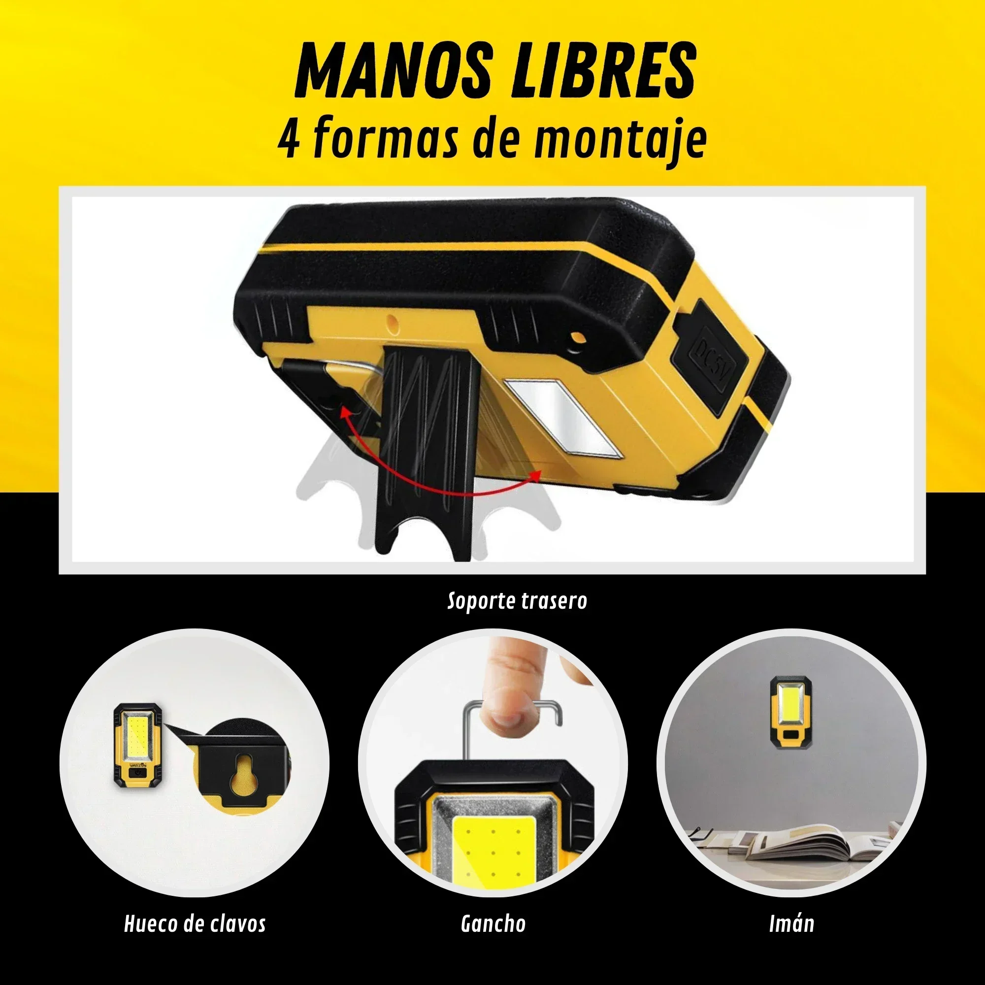充電式 4000mAh 作業灯 超高輝度 COB フラッシュ - Outdoor Lighting Lumen のレビューと価格
