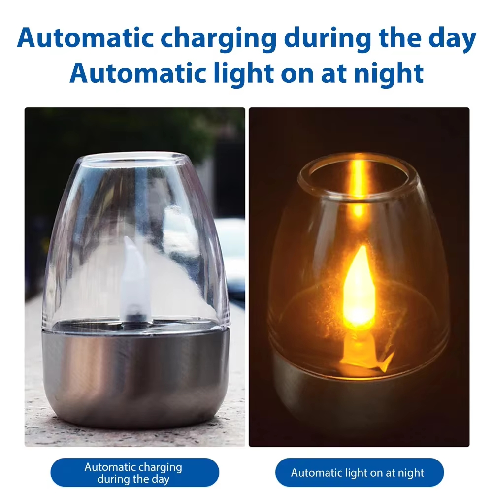 LED ステンレス鋼ソーラーキャンドルライト屋外パティオガー - Outdoor Lighting Transformer のレビューと価格