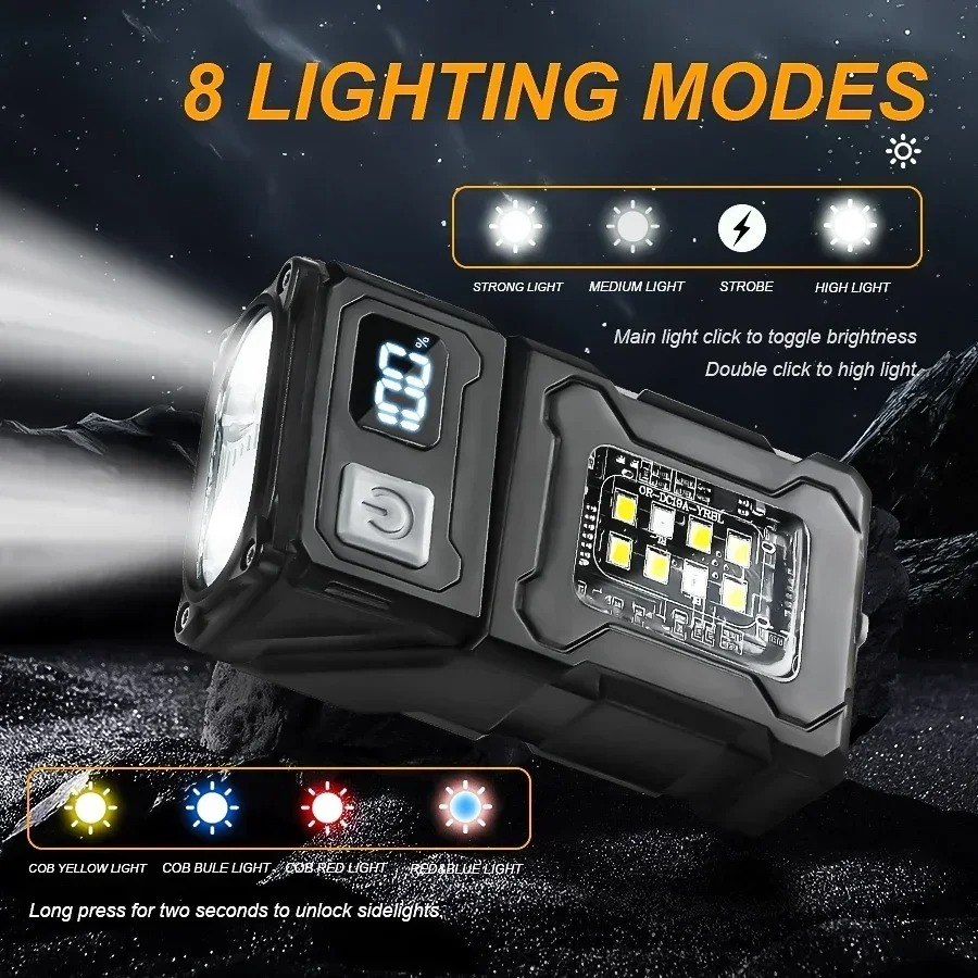 ミニ USB 充電 LED 懐中電灯テールマグネット COB - Outdoor Lighting Lumen のレビューと価格