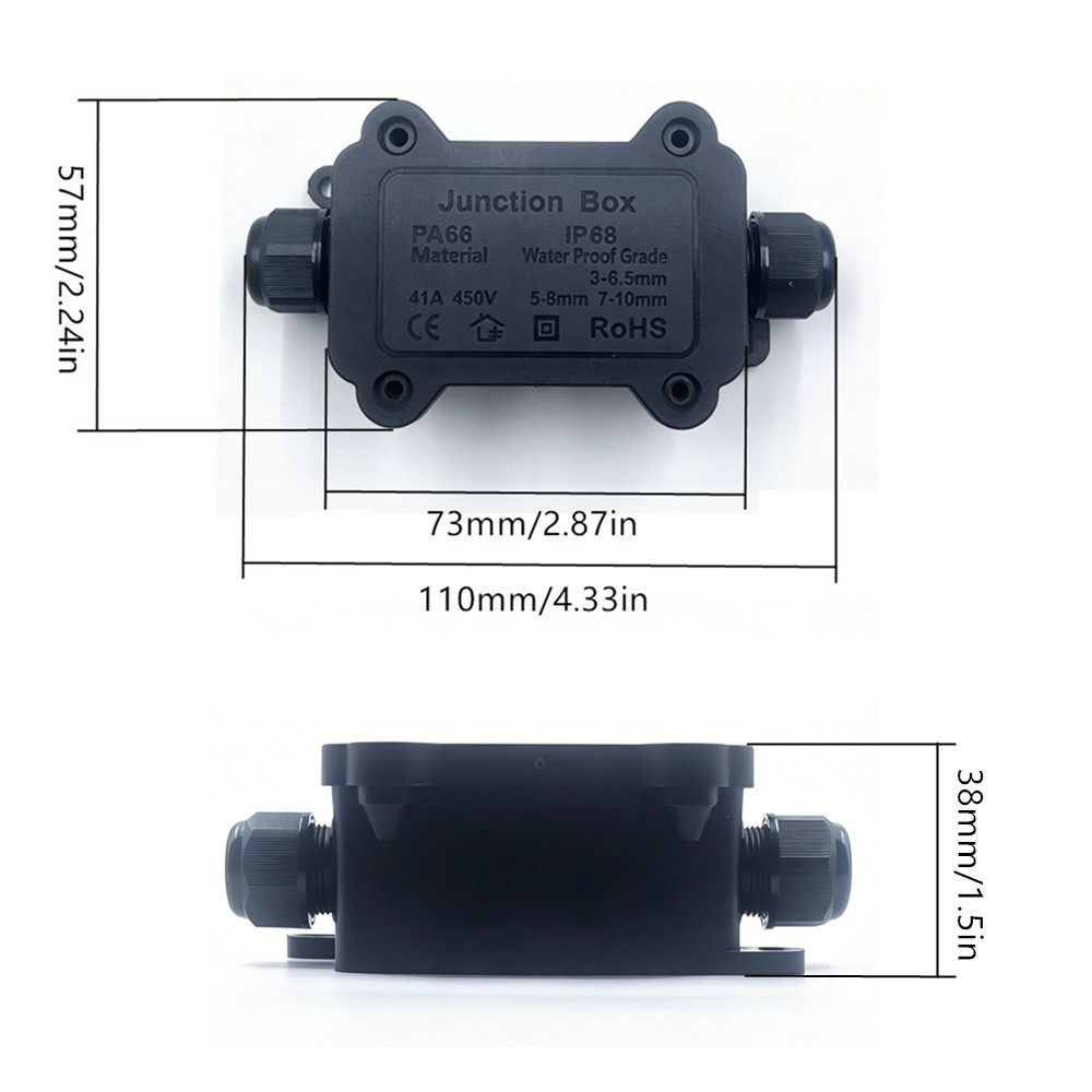 IP68防水ジャンクションボックス 2/3ウェイ屋外ケーブル - Outdoor Lighting Junction のレビューと価格