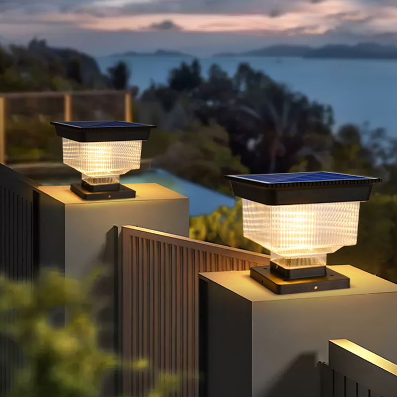 現代的な防水LEDソーラーパワーメインゲートコラムライト、屋 - Outdoor Lighting Mains Powered のレビューと価格