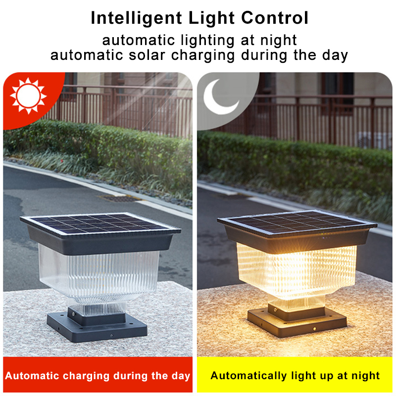 現代的な防水LEDソーラーパワーメインゲートコラムライト、屋 - Outdoor Lighting Mains Powered のレビューと価格