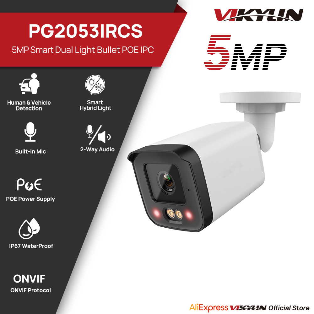 VIKYLIN IP セキュリティカメラ 5MP スマートデ - Outdoor Lighting Mains Powered のレビューと価格