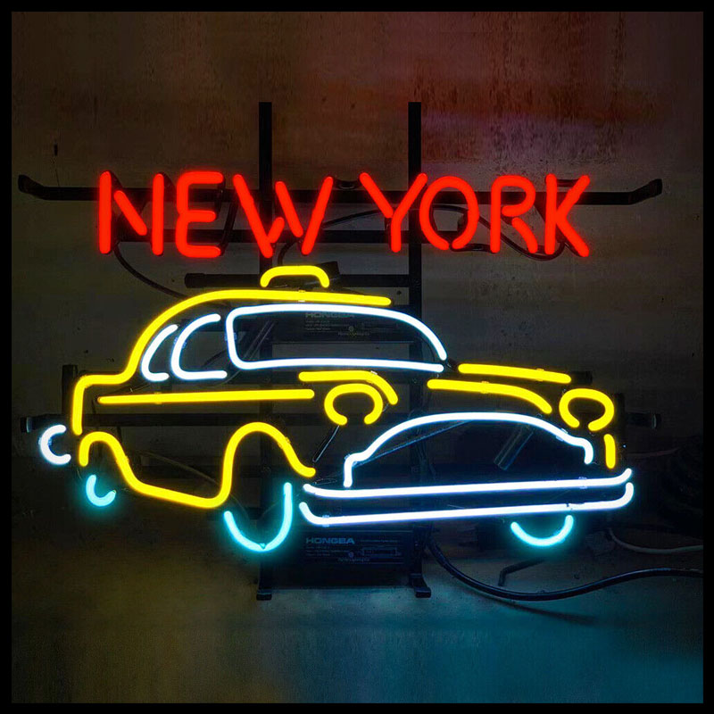 ニューヨークのタクシーのネオンサイン、バーの看板、商業用ライ - Outdoor Lighting New York のレビューと価格