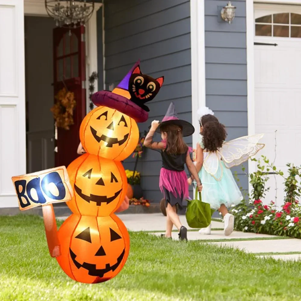 LEDライト内蔵のハロウィーンインフレータブルモデルカボチャ - Bollard Light Garden のレビューと価格