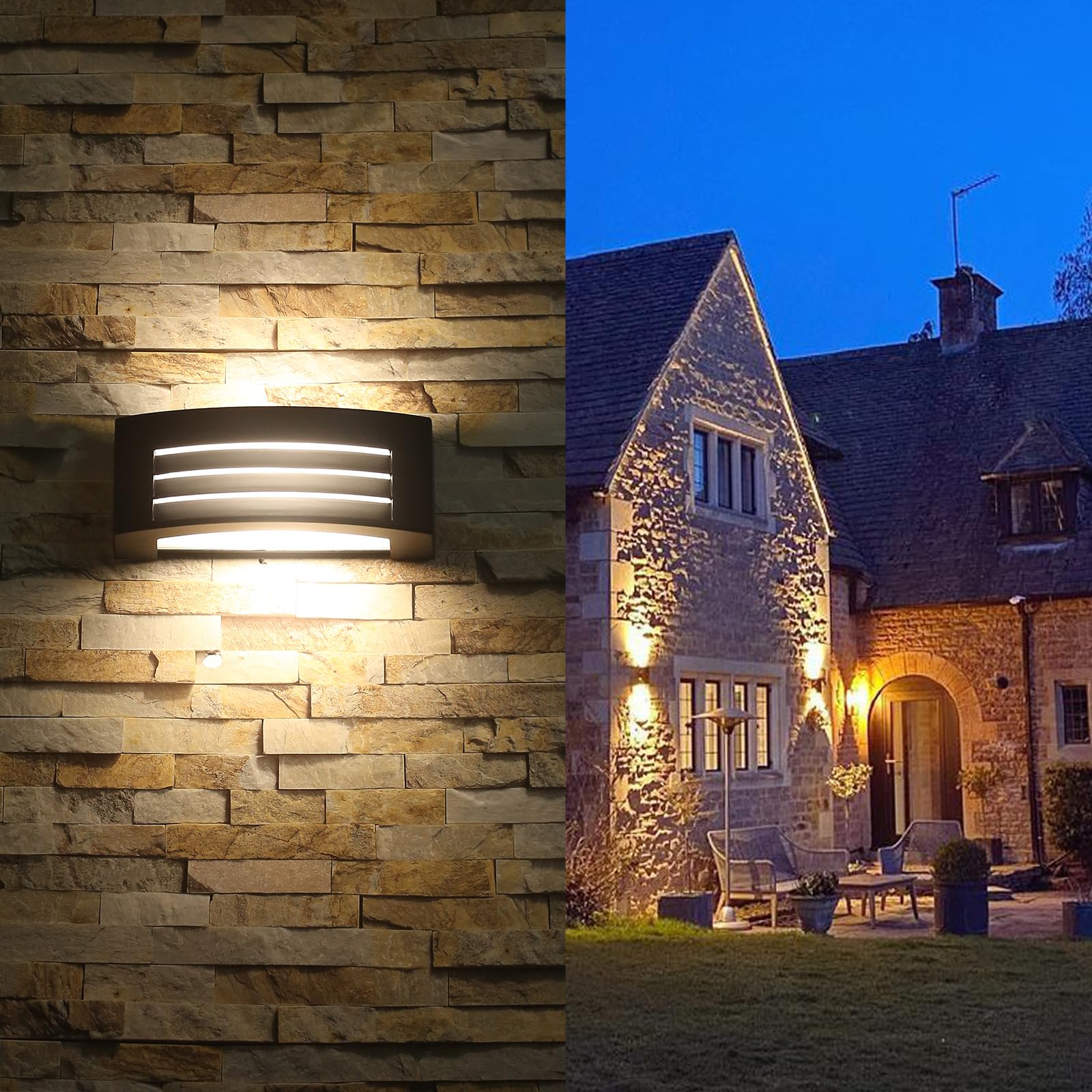防水アルミニウム屋外ウォールライト,屋外LEDライト,E27 - Outdoor Lighting Mains Powered のレビューと価格
