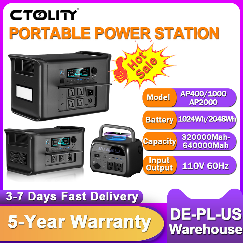 CTOLITY 2400W ポータブル発電所 1800W 発 - Outdoor Lighting Transformer のレビューと価格