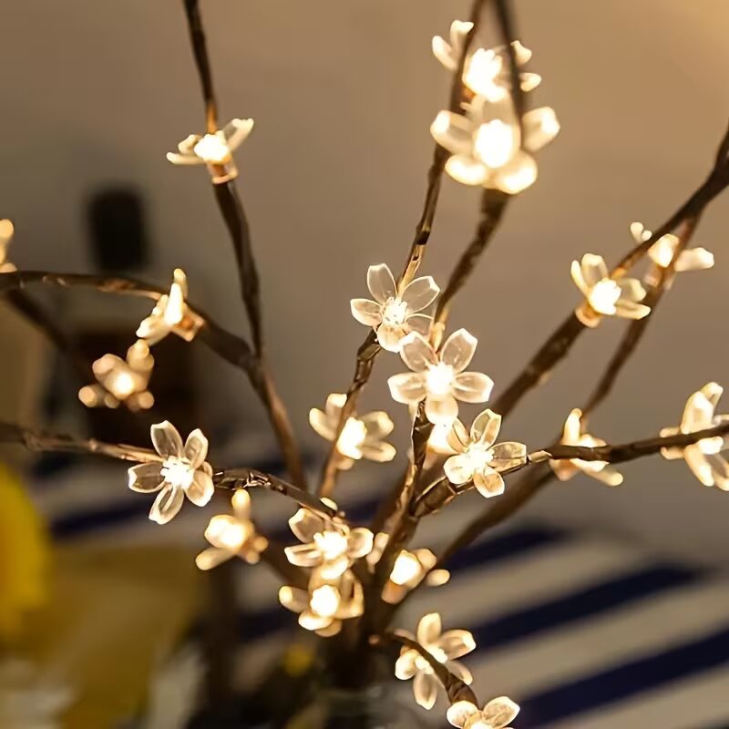 1/2PC 20LED 桜の枝ライト屋内屋外ホームデコレーシ - Outdoor Lighting For Home のレビューと価格