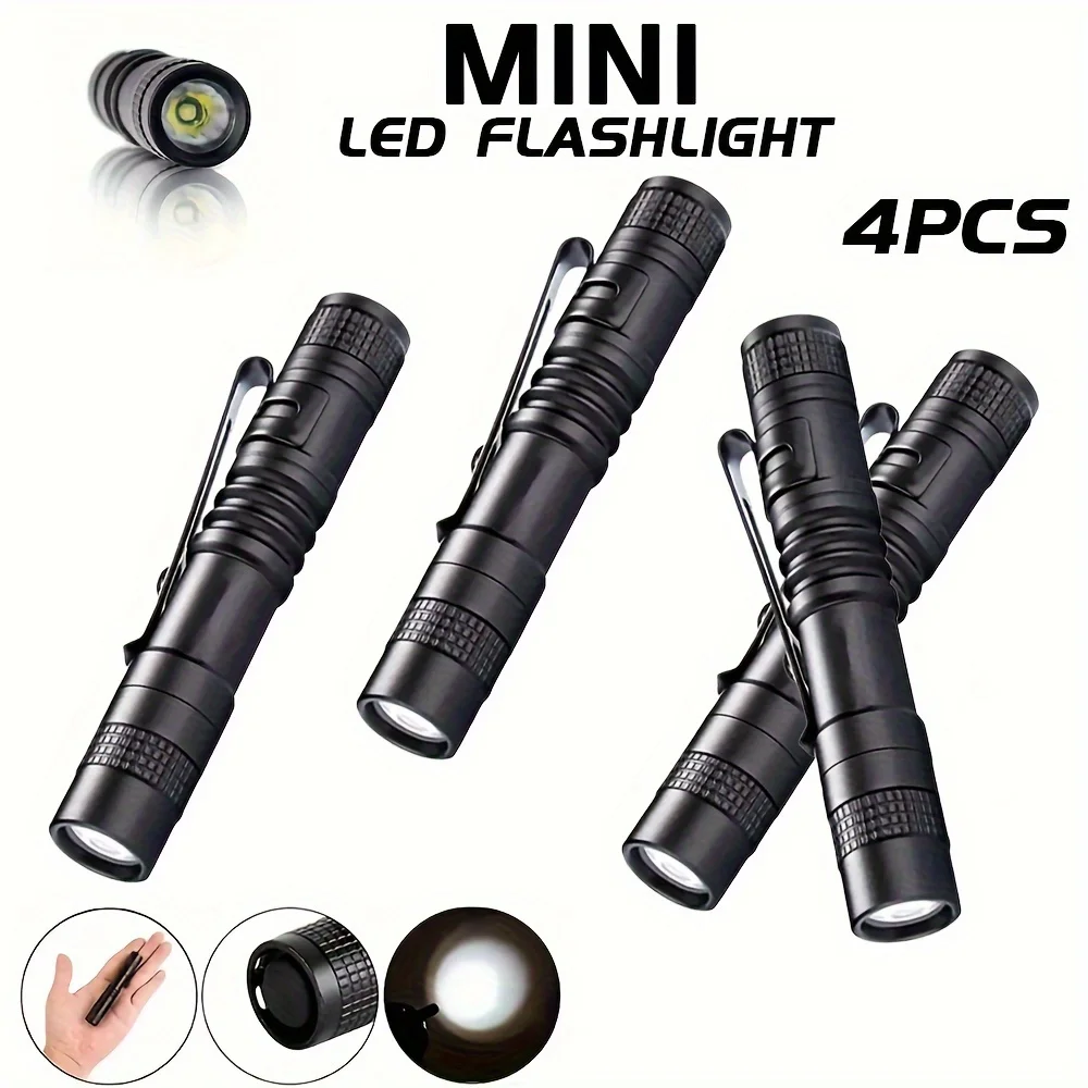 1-4 個ミニポータブル LED ペンライトポケット超高輝度 - Outdoor Lighting Lumen のレビューと価格