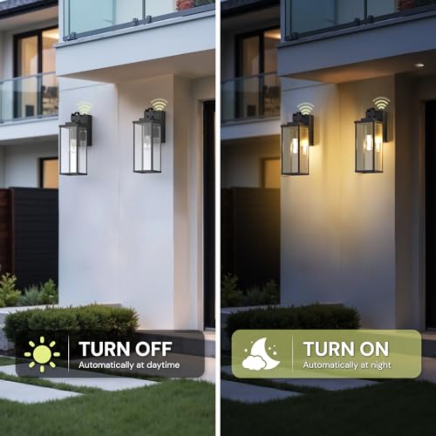 GFCIコンセント付きの改良型夕暮れから夜明けまで点灯する屋 - Outdoor Lighting No Outlet のレビューと価格