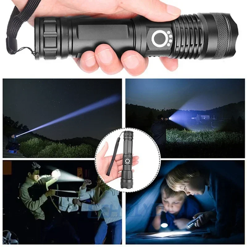 ハイパワー XHP70 LED 懐中電灯 USB-C 充電式 - Outdoor Lighting Lumen のレビューと価格