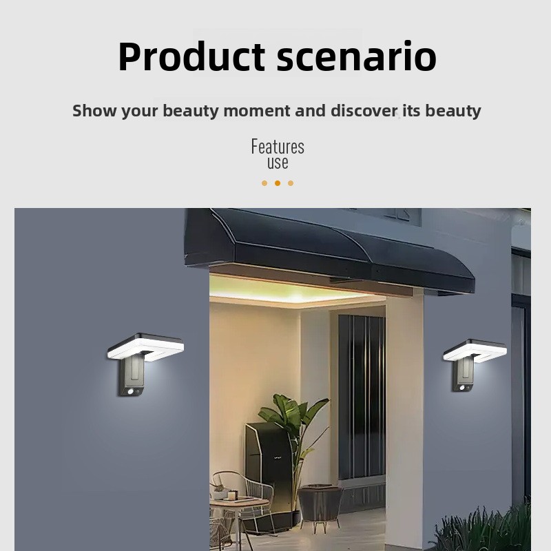 新しいスマート屋外折りたたみソーラーウォールランプヨーロピア - Outdoor Lighting Controller のレビューと価格